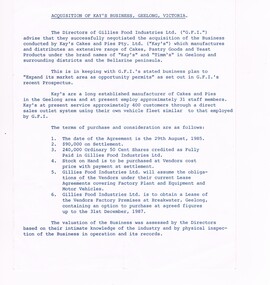 Document - NORM GILLIES COLLECTION: PAPER PAMPHLET