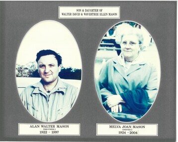 Photograph - W.D. MASON COLLECTION: ALAN WALTER MASON AND MELVA JOAN MASON