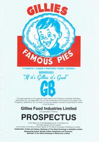 Document - NORM GILLIES COLLECTION: GILLIES FOOD PROSPECTUS