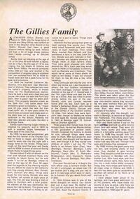 Document - NORM GILLIES COLLECTION: GILLIES FAMILY HISTORY