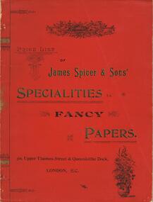 Book - STATIONERY COLLECTION: JAMES SPICER AND SONS