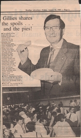 Newspaper - NORM GILLIES COLLECTION: GILLIES NEWSPAPER ARTICLES