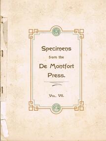 Book - STATIONERY COLLECTION: SPECIMENS FROM THE DE MONTFORT PRESS