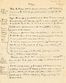 Document - MEMORIAL SANITORIUM COLLECTION: RESEARCH PAPER, 1896 -1933
