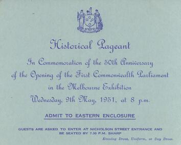 Document - TICKET, 1951