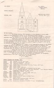Document - KEN HESSE COLLECTION: MONTHLY BULLETIN ST. JOHN'S CHURCH BENDIGO