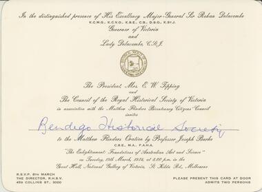 Document - INVITATION, 1974