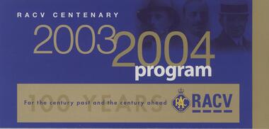 Document - PROGRAM, 2003 - 2004