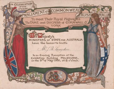 Document - THOMAS LANGDON COLLECTION: SOUVENIR INVITATION, 1901