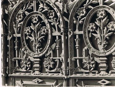 Photograph - DONEY COLLECTION; PHOTOGRAPHS OF CAST IRON LACEWORK