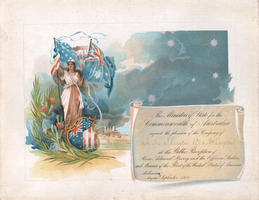 Document - THOMAS LANGDON COLLECTION: SOUVENIR INVITATION, 1908