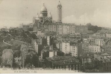 Postcard - ROY AND DORIS KELLY COLLECTION: PARIS, PANORAMA DE MONTMARTRE ET LE SACRE-COEUR, CARTE POSTALE, 1900-1920