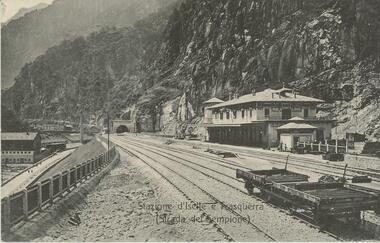 Postcard - ROY AND DORIS KELLY COLLECTION: STAZIONE D'ISELLE E TRASQUERRA (STRADA DEL SEMPIONE), CARTE POSTALE, 1900-1920