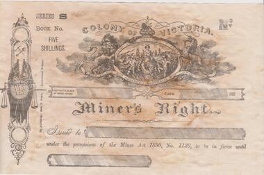 Document - NORMA STOKIE COLLECTION: MINER'S RIGHT