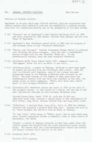 Document - TED HOCKING COLLECTION: NOTES FROM BENDIGO HISTORIC BUILDINGS WITH CORNISH CONNECTIONS
