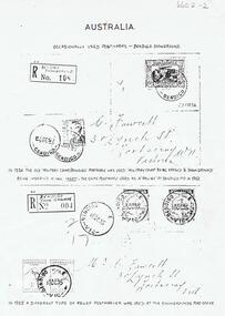 Document - BENDIGO POST OFFICE COLLECTION: OCCASIONALLY USED POSTMARKS, 1915