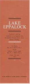 Document - LAKE EPPALOCK - OPENING CEREMONY PROGRAM