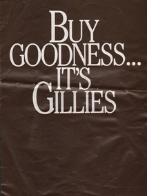 Document - NORM GILLIES COLLECTION: POSTER 'THE GILLIES STORY'