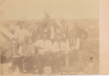Photograph - GUINEY COLLECTION: PHOTO OF 9 MEN, 1896