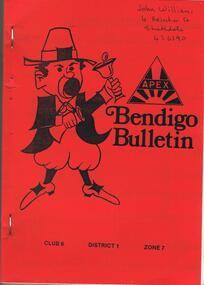 Book - JOHN WILLIAMS COLLECTION: APEX BENDIGO BULLETIN, 1 March 1990