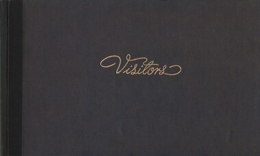 Book - DUDLEY HOUSE COLLECTION: EAGLEHAWK MUSEUM VISITOR BOOK, 1970-1971