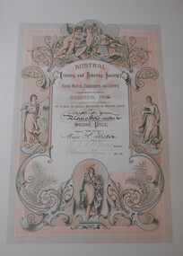 Document - FOSTER AND WILSON COLLECTION: CERTIFICATE AUSTRAL LITERARY AND DEBATING SOCIETY, 1906