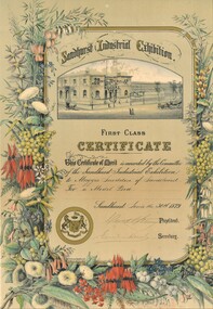Document - SANDHURST INDUSTRIAL EXHIBITION 1879 -SNEDDON, 1879