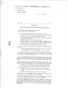 Document - CEPA COLLECTION: SOLICITORS MODEL RULES FOR AN INCORPORATED ASSOCIATION