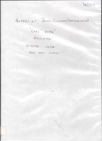 Audio - PROPERTY OF JAMES COLEMAN