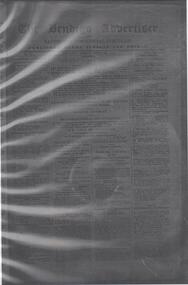 Mixed media - OLD BENDIGO ADVERTISER IMAGES 1853-1854, 1853-54