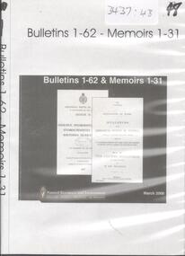 Document - BULLETINS 1-62 - MEMOIRS 1-31