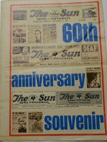 Newspaper - NEWSPAPER COLLECTION: THE SUN 60TH ANNIVERSARY SOUVENIR 1922