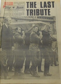 Newspaper - NEWSPAPER COLLECTION: THE SUN MAY 20 1978 MENZIES FUNERAL