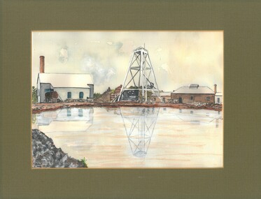 Photograph - JOHN HALL COLLECTION: COLOURED PHOTOGRAPH CLARENCE UNITED MINE