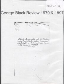 Map - GEORGE BLACK REVIEW, 1897