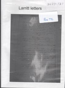 Archive - LARRITT LETTERS