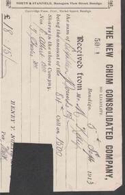 Document - KELLY AND ALLSOP COLLECTION: RECEIPT