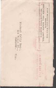 Document - KELLY AND ALLSOP COLLECTION: ENVELOPE