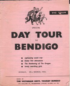 Document - VIC TOUR BROCHURE -  SPECIAL DAY TOUR TO BENDIGO