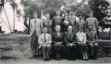 Photograph - LA TROBE UNIVERSITY BENDIGO COLLECTION: BENDIGO TEACHERS' COLLEGE STAFF