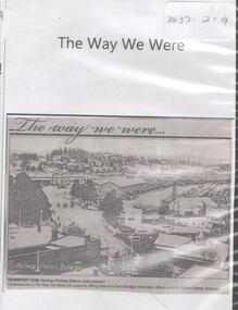 Newspaper - THE WAY WE WERE