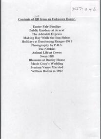 Film - VIDEOS - CONTENTS OF A VIDEO