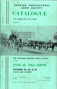 Document - LYDIA CHANCELLOR COLLECTION: BENDIGO AGRICULTURAL SHOW CATALOGUE 1964