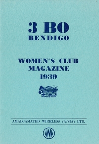 Magazine - LYDIA CHANCELLOR COLLECTION: 3BO WOMENS CLUB MAGAZINE 1939