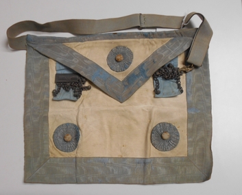 Clothing - MASONIC APRON E. A. HOUGHTON, Masonic Apron, 1955