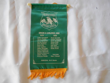Ephemera - BENDIGO NORTH PRIMARY SCHOOL COLLECTION: GRADE 6 BANNER 1993