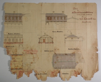 Plan - MARKS COLLECTION: PLAN OF ALTERATIONS AND ADDITIONS TO THE PRIVATE RESIDENCE OF GEO. LANSELL ESQR