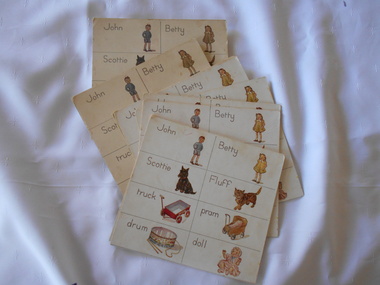 Document - BENDIGO NORTH PRIMARY SCHOOL COLLECTION: JOHN AND BETTY WORD RECOGNITION CARDS