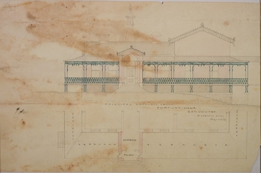 Plan - MARKS COLLECTION: PLAN FOR NEW ENTRANCE VESTIBULE TO FORTUNA VILLA FOR GEO. LANSELL ESQ