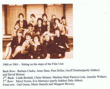 Photograph - GOLDEN SQUARE HIGH SCHOOL COLLECTION: THE FILM UNIT, 1961